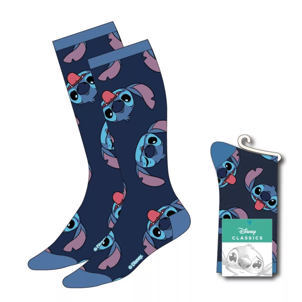 Vysoké ponožky LILO A STITCH tmavé - 36/43