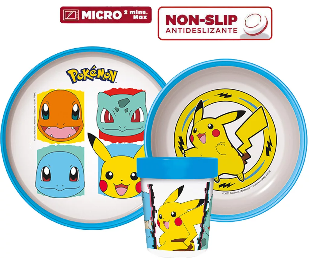 Jedálenský protišmykový set - plast POKÉMON
