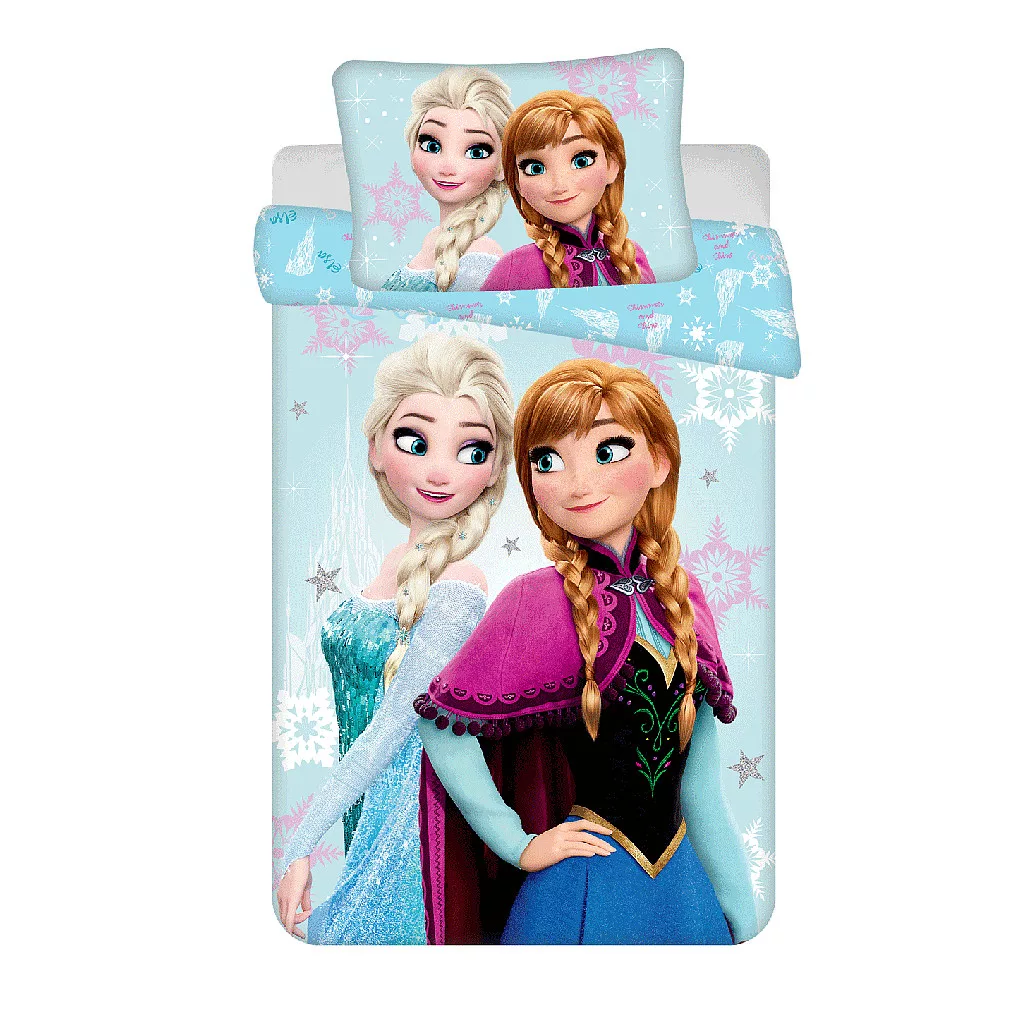 Obliečky do postieľky 100x135 FROZEN bledo modré
