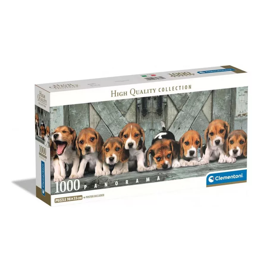 Puzzle 1000 dielikov ŠTENIATKA beagle