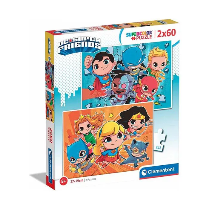 Puzzle 2x60 dielikov JUSICE LEAGUE