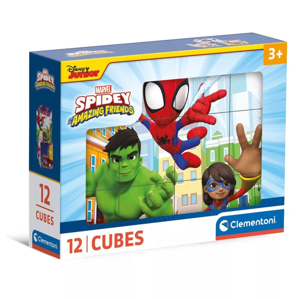 Rozprávkové kocky 12ks SPIDERMAN 