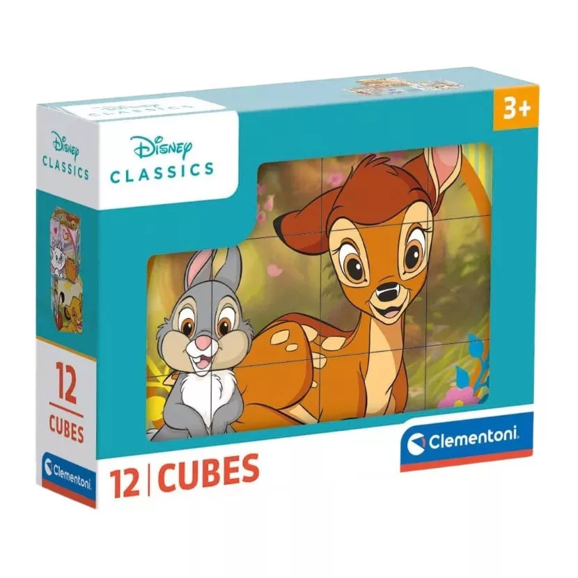 Rozprávkové kocky 12ks BAMBI