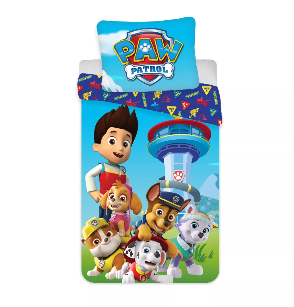 Obliečky 140x200 PAW PATROL základňa