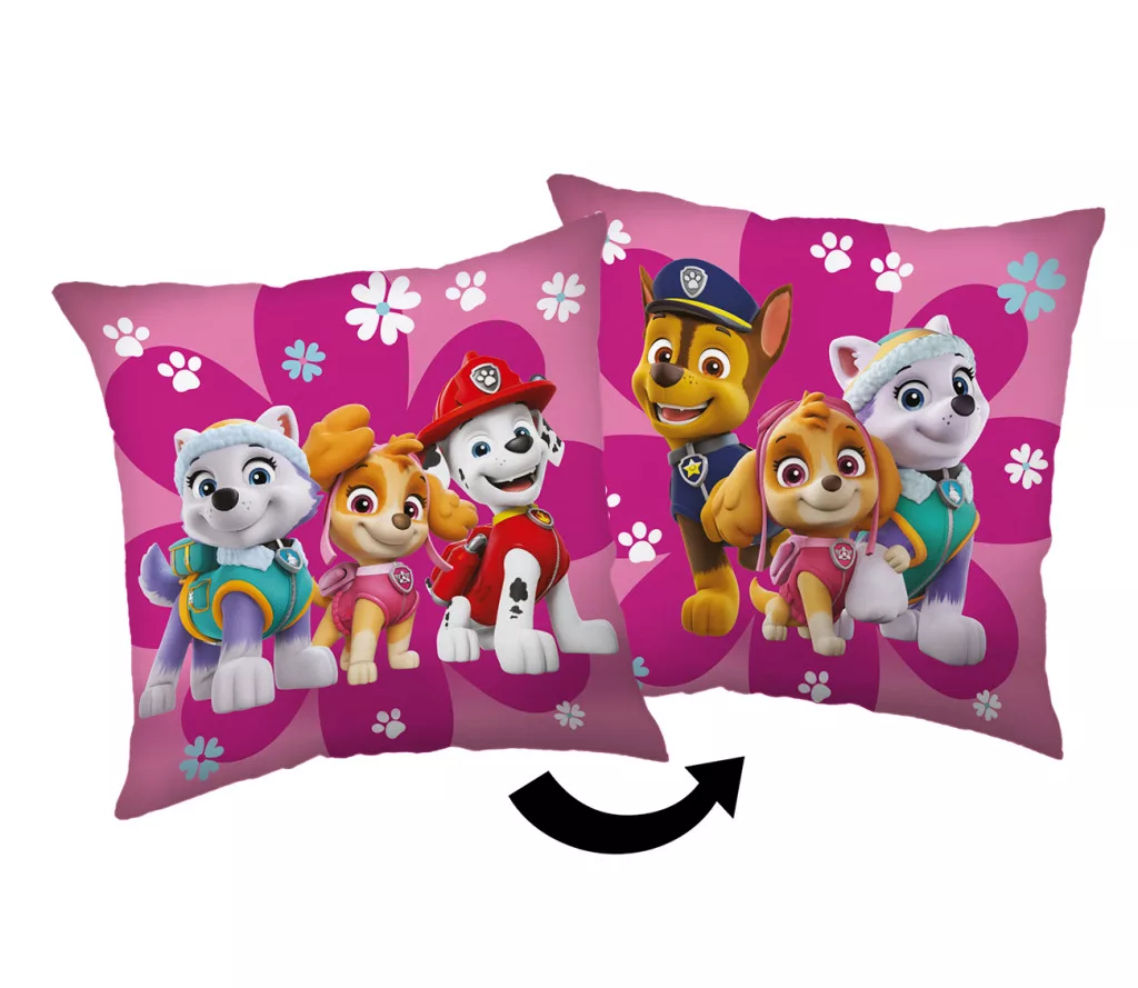 Obliečka na vankúšik 40x40 PAW PATROL flowers
