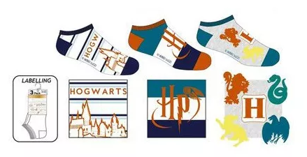 Krátke ponožky 3ks HARRY POTTER 02 - 27/30