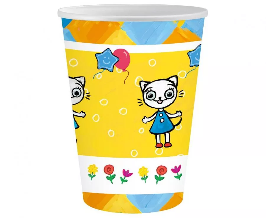 Papierový pohár 250ml KITTY KITTEN