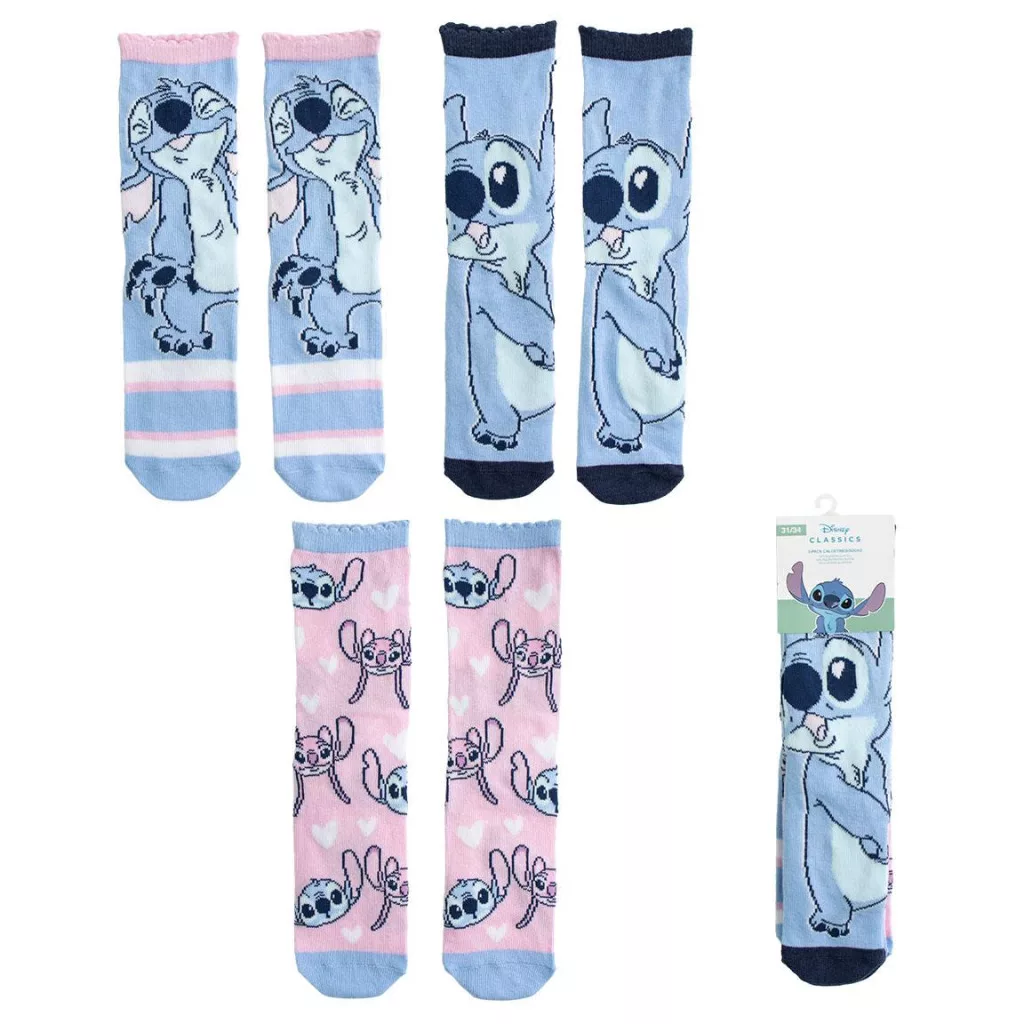 Ponožky 3ks LILO A STITCH - 27/30