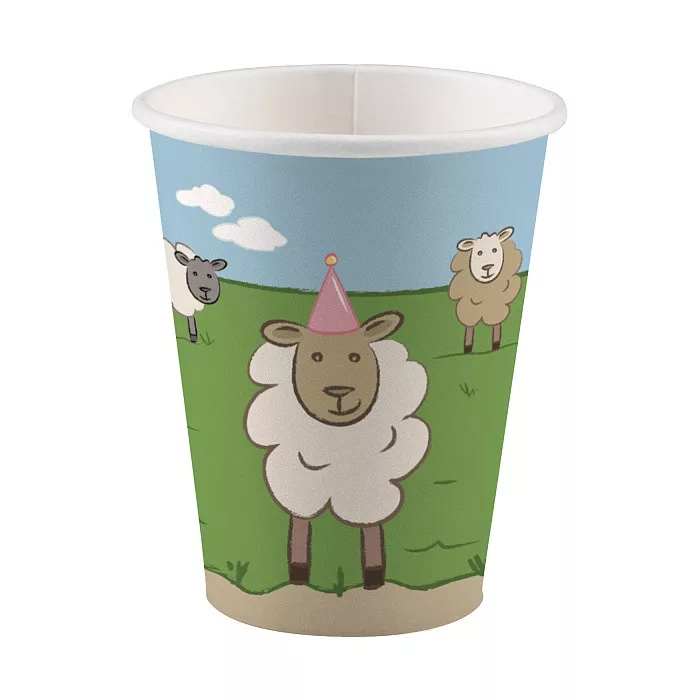 Papierový pohár 250ml OVEČKA