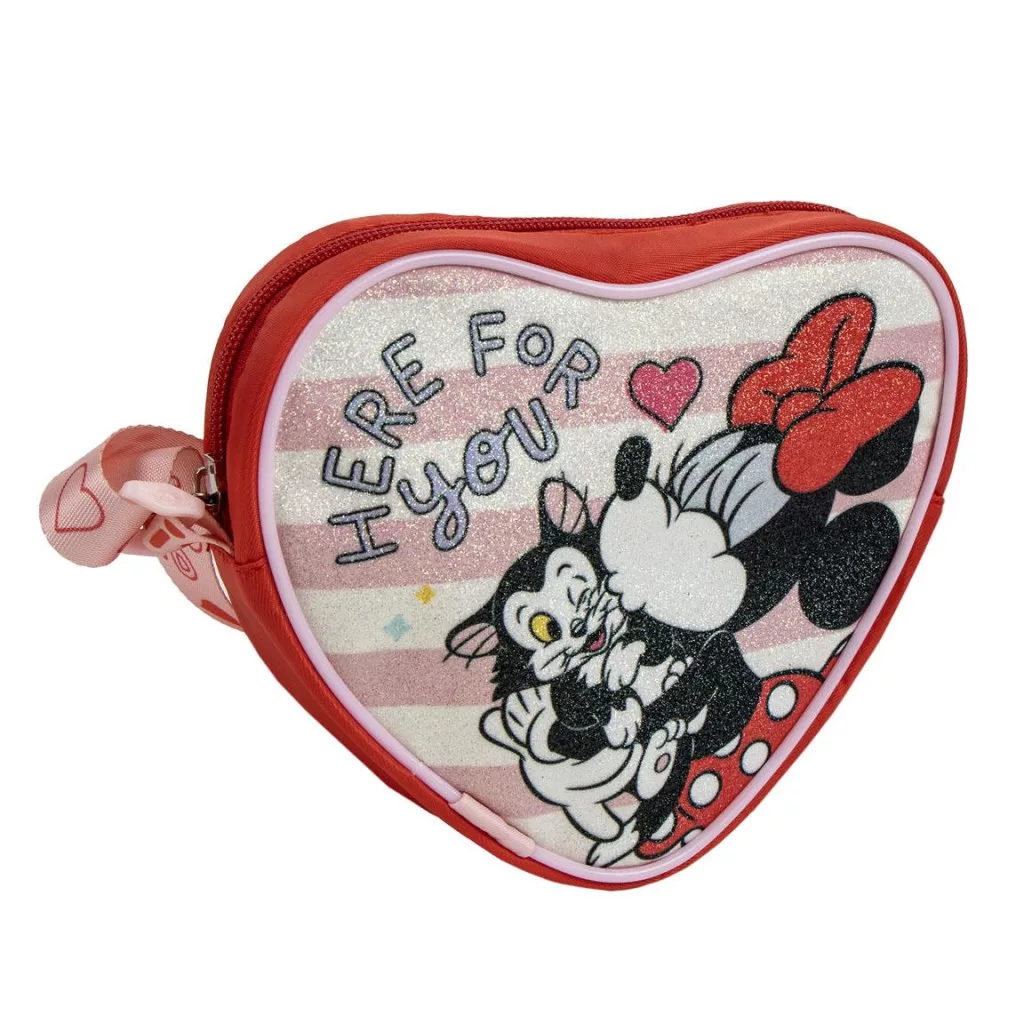 Srdiečková kabelka MINNIE červená