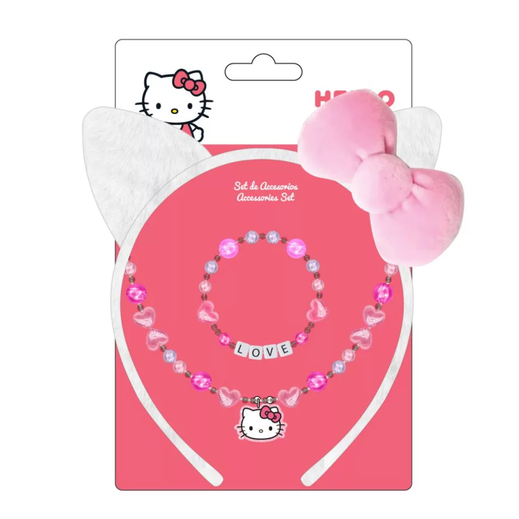 Čelenka + šperky HELLO KITTY