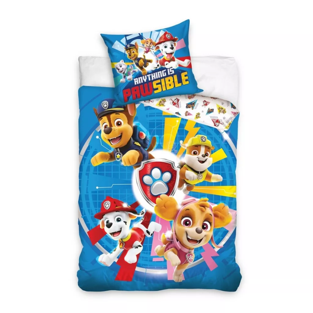Obliečky 140x200+65x65 PAW PATROL pawsible