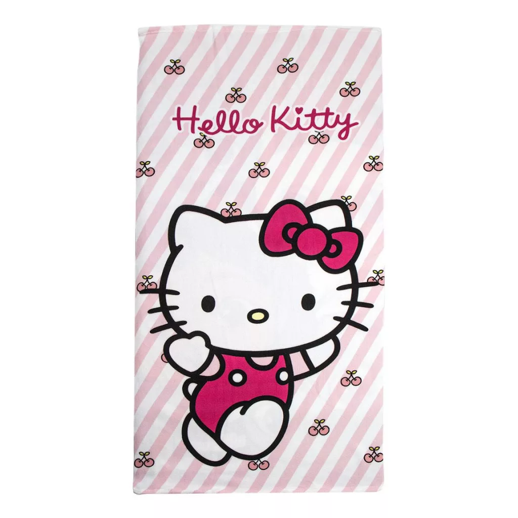 Osuška 70x140 HELLO KITTY čerešne (rýchloschnúca)