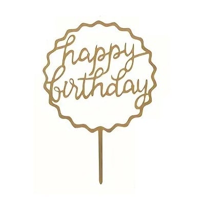 Tortový zápich HAPPY BIRTHDAY 06