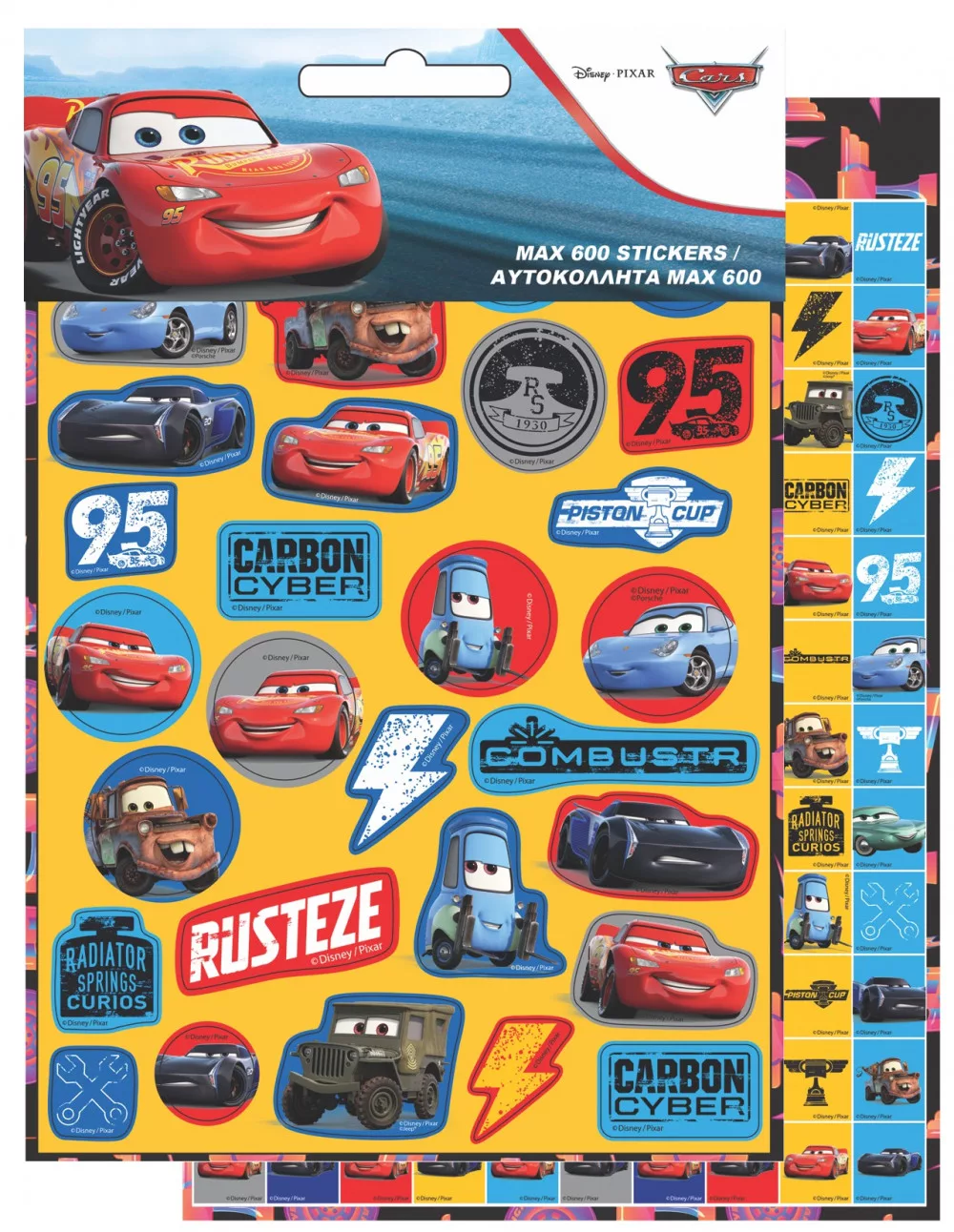 Sada nálepiek CARS (600ks)