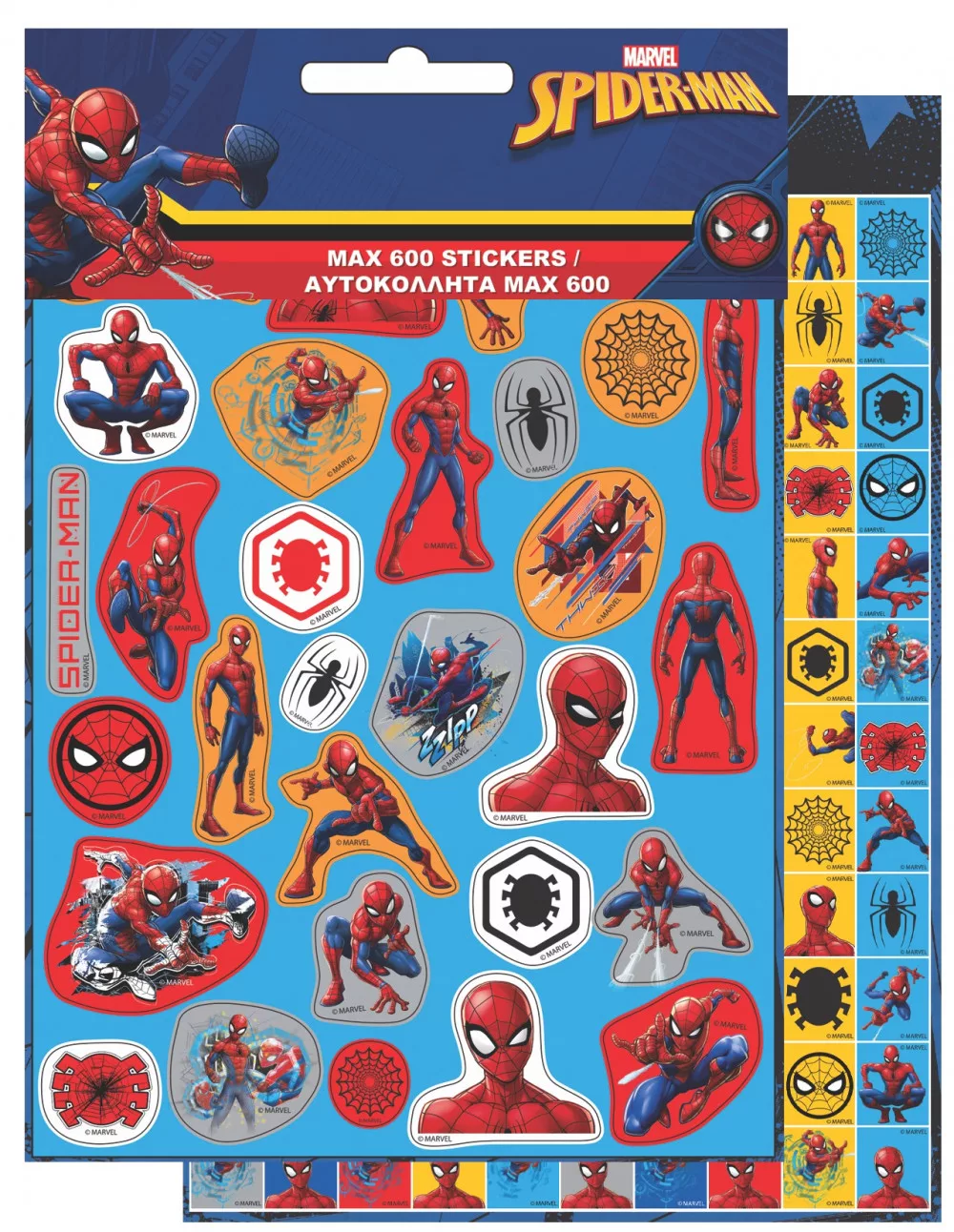 Sada nálepiek SPIDERMAN (600ks)