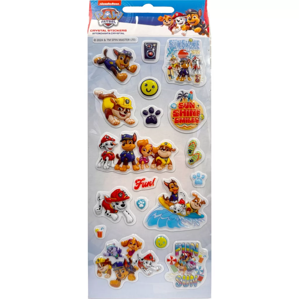 Bublinkové nálepky PAW PATROL leto