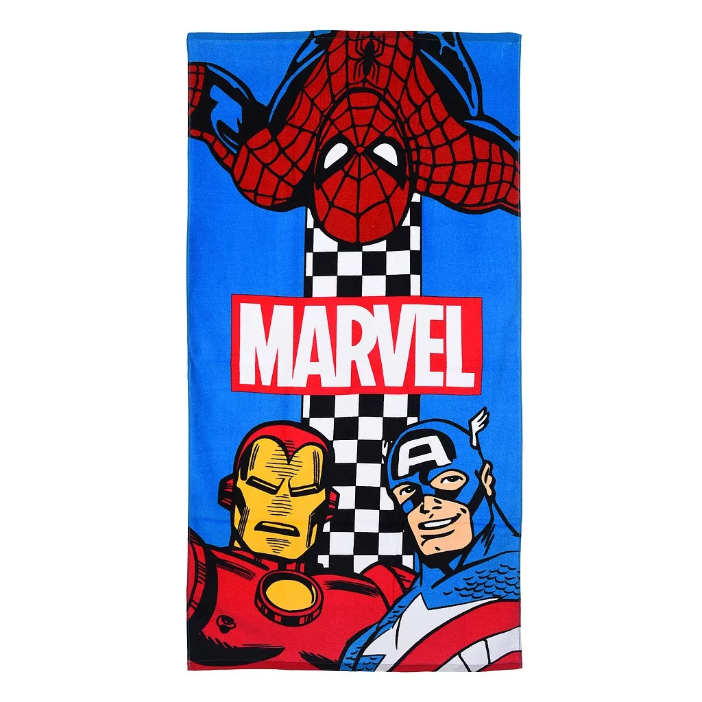 Osuška 70x140 AVENGERS na modrom