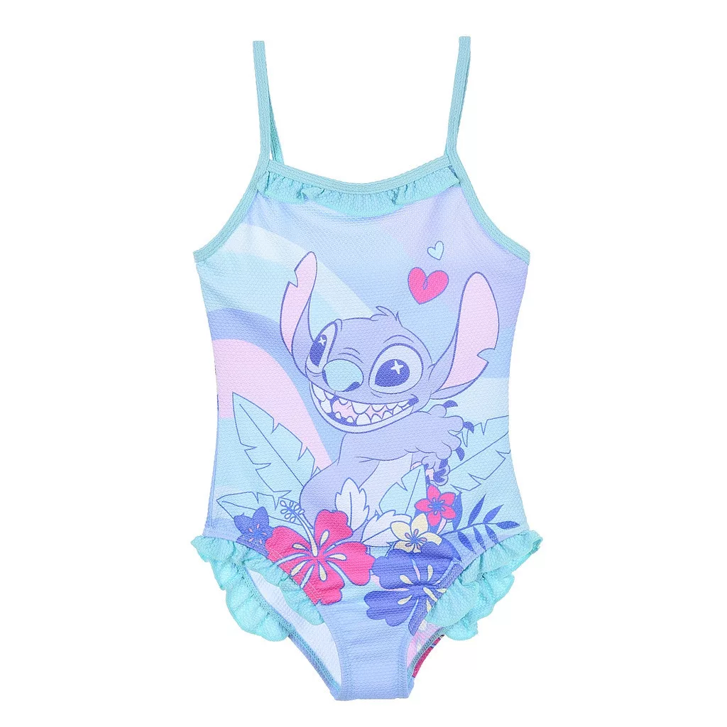 Dievčenské plavky LILO A STITCH modré - 4r.