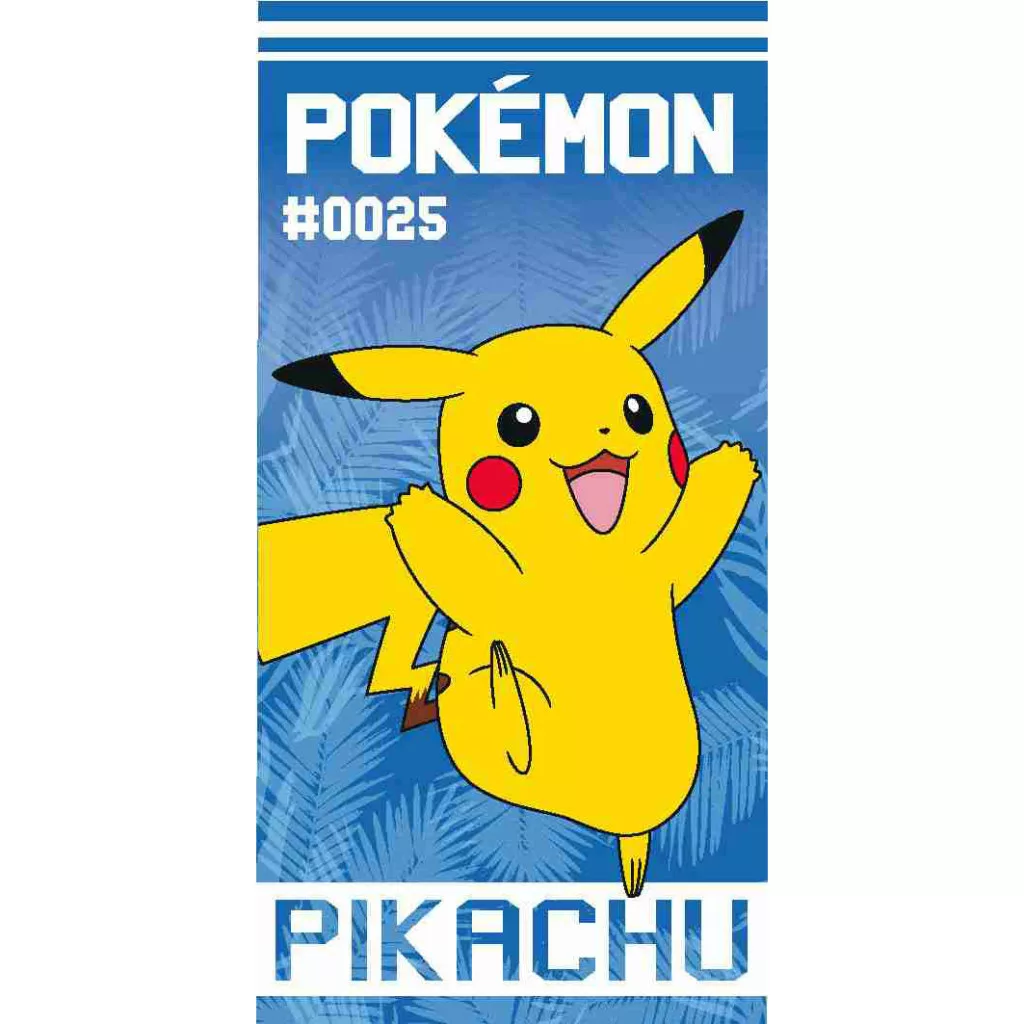 Osuška 70x140 POKÉMON na modrom