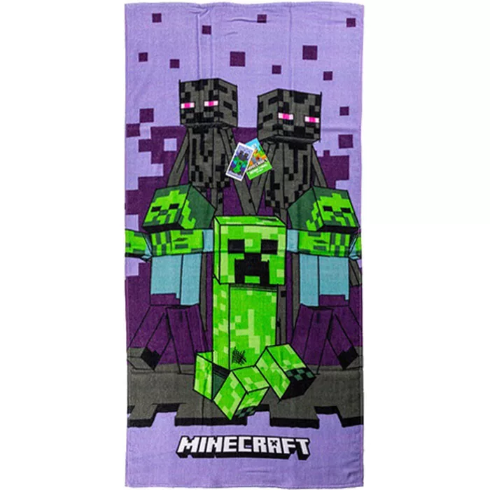 Osuška 70x140 MINECRAFT purple