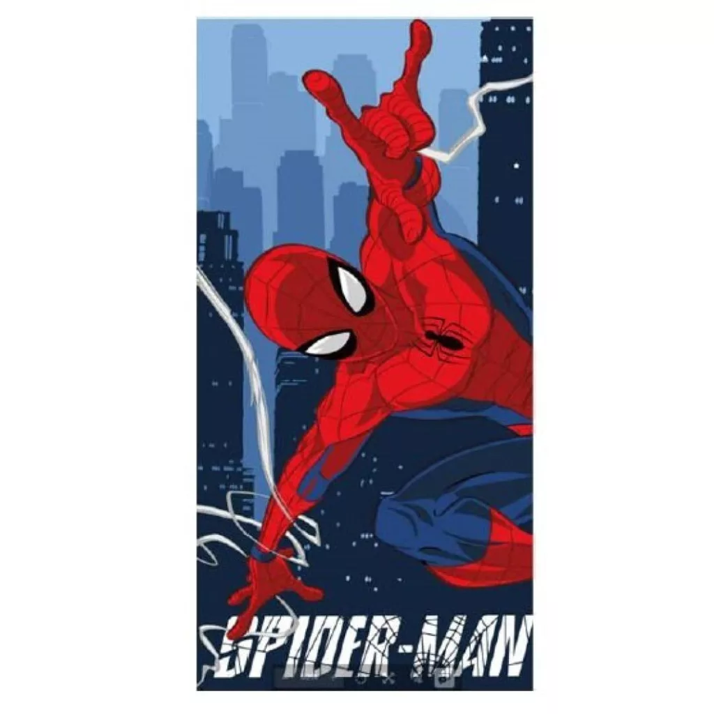 Osuška 70x140 SPIDERMAN póza (rýchloschnúca)