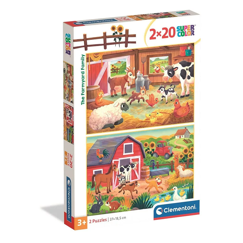 Puzzle 2x20 dielikov FARMA