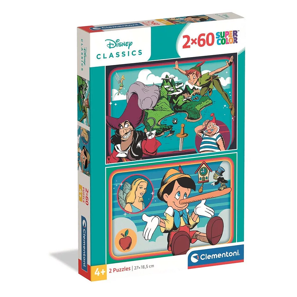 Puzzle 2x60 dielikov PINOCCHIO