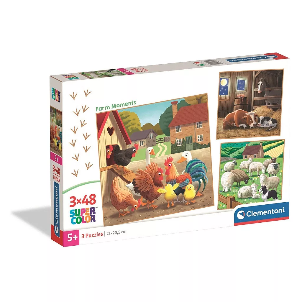 Puzzle 3x48 dielikov ZVIERATKÁ