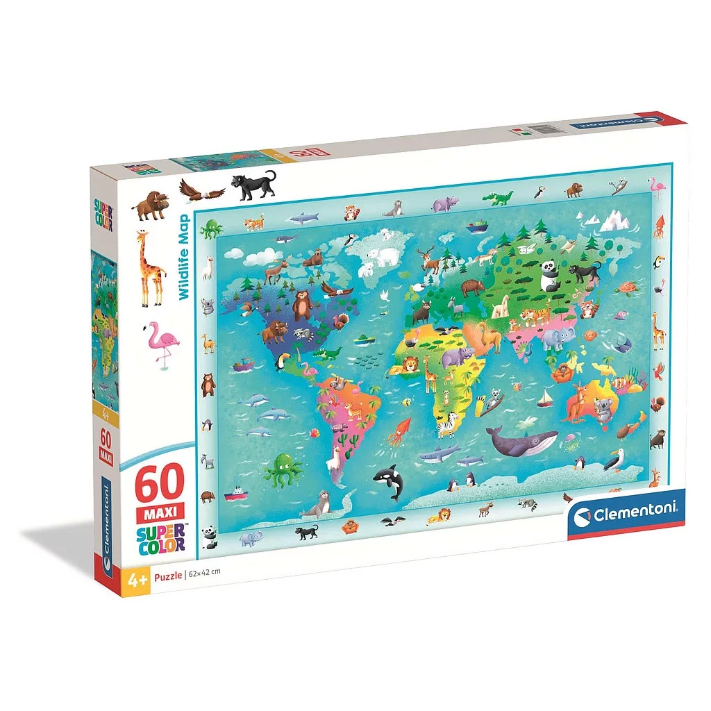 Puzzle 60 dielikov ZVIERATÁ VO SVETE