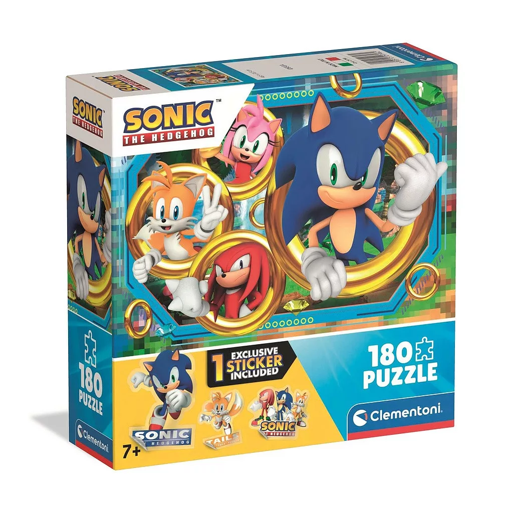 Puzzle 180 dielikov SONIC krúžky
