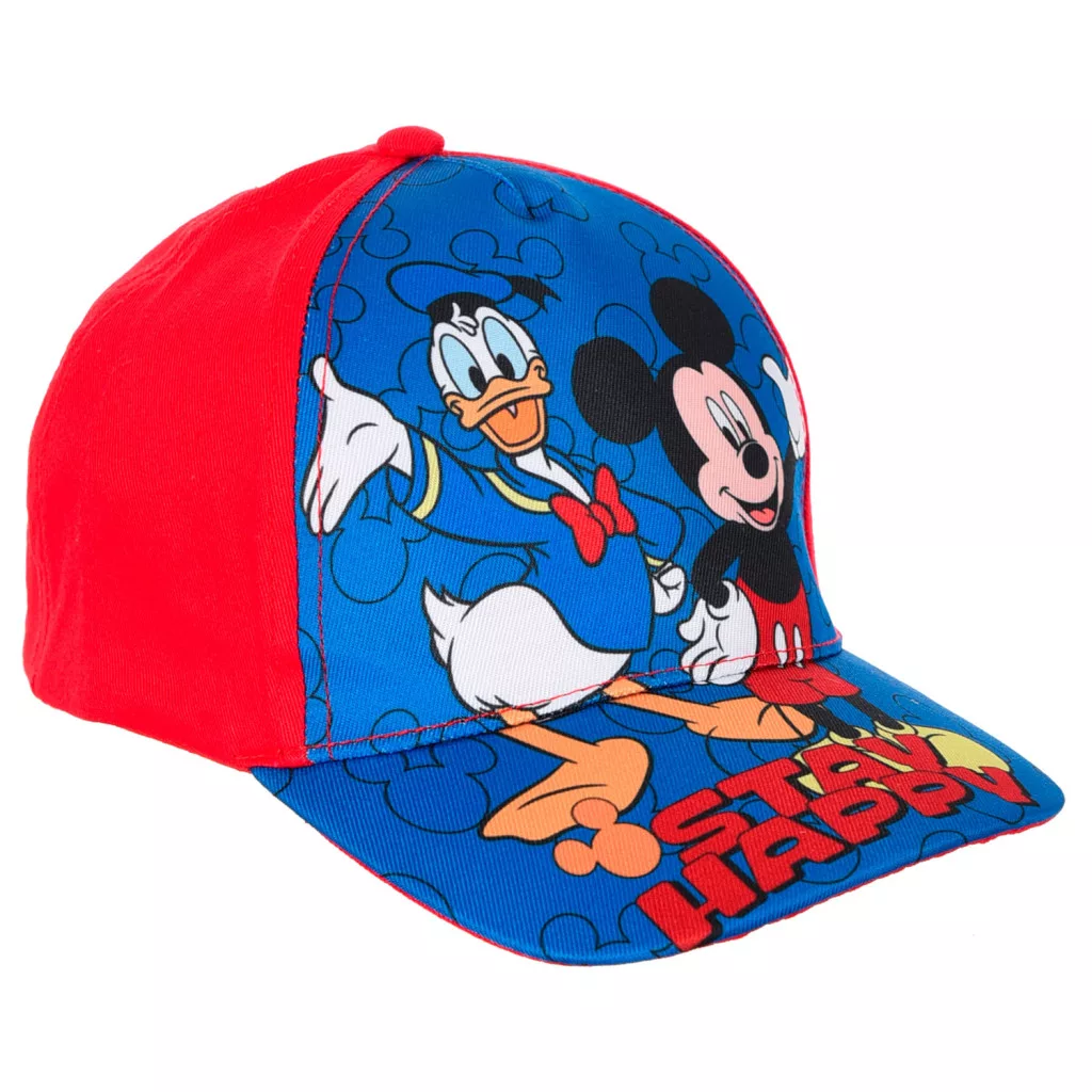 Šiltovka MICKEY+DONALD červená - č.52