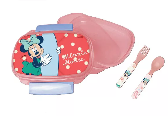 Desiatový box s príborom MINNIE surf