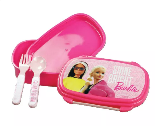 Desiatový box s príborom BARBIE dvojka