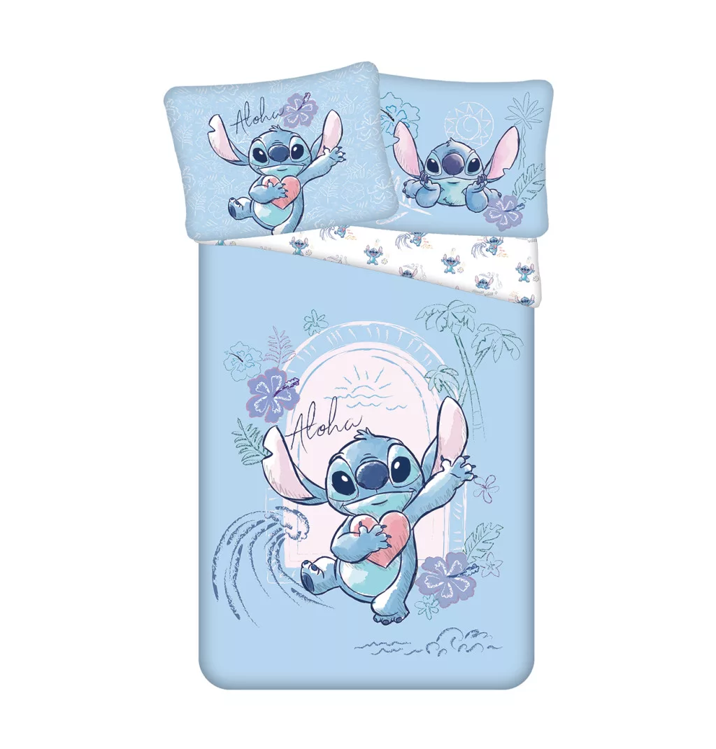 Obliečky 140x200 LILO A STITCH bledomodré