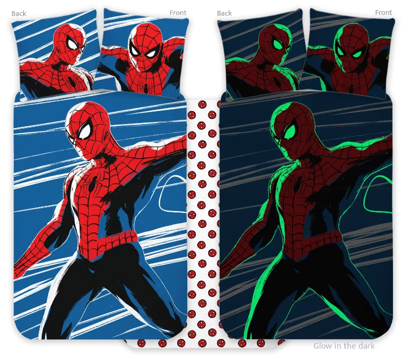 Obliečky do postieľky 100x135 SPIDERMAN - svietiace