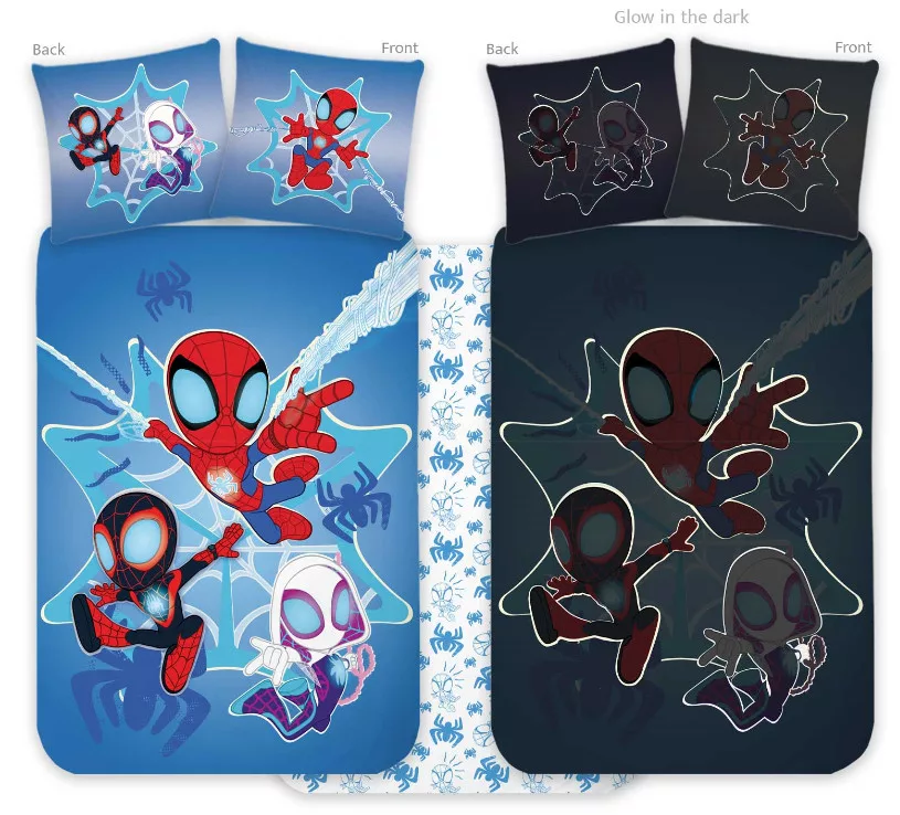 Obliečky do postieľky 100x135 SPIDERMAN Spidey - svietiace
