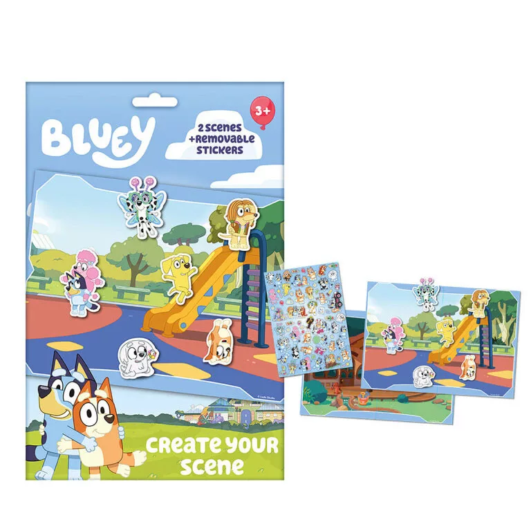 Hra s nálepkami BLUEY