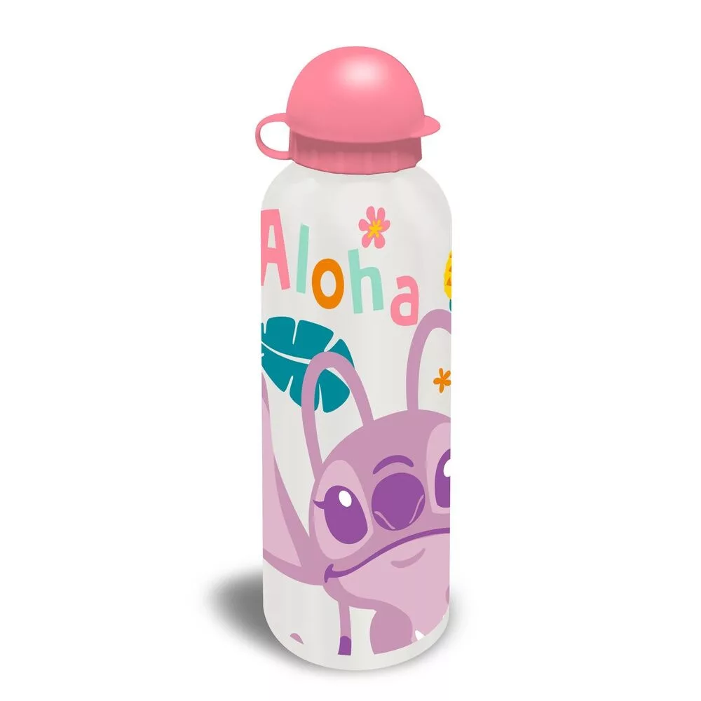 Hliníková fľaša LILO A STITCH biela (500ml)