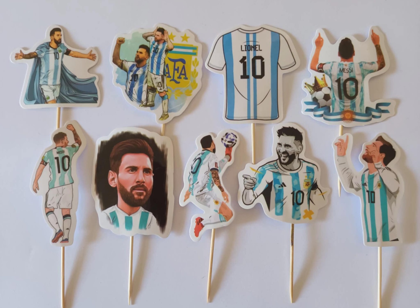 Tortový zápich FUTBAL Messi (15ks)