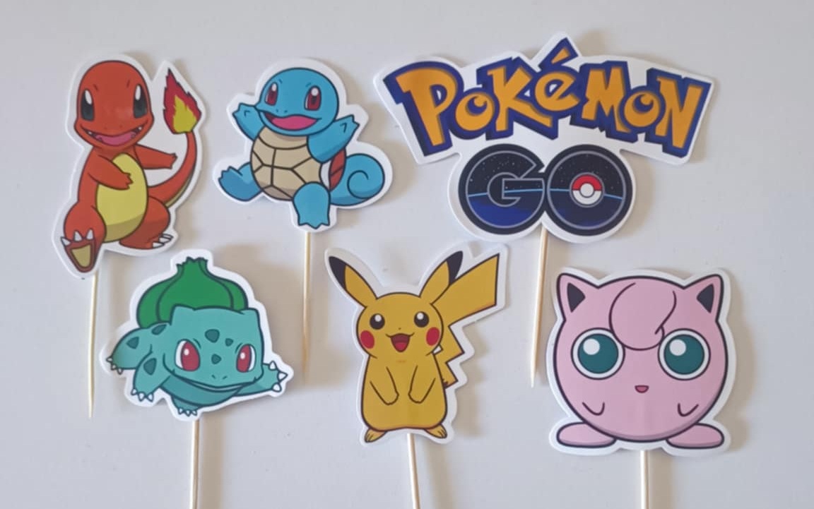 Tortový zápich POKÉMON (15ks)