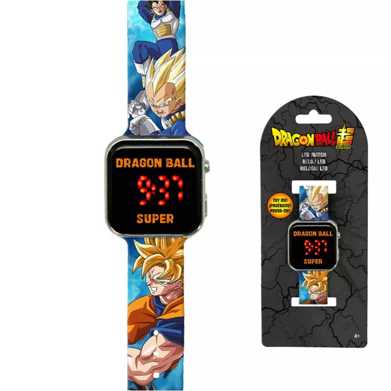 Digitálne LED hodinky DRAGON BALL modré
