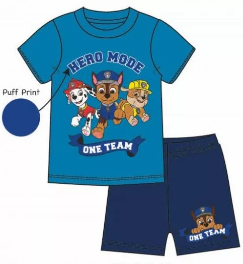 Pyžamo krátke PAW PATROL modré - 5r.
