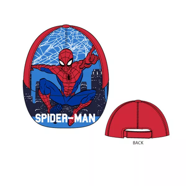 Šiltovka SPIDERMAN mesto červená - č.54