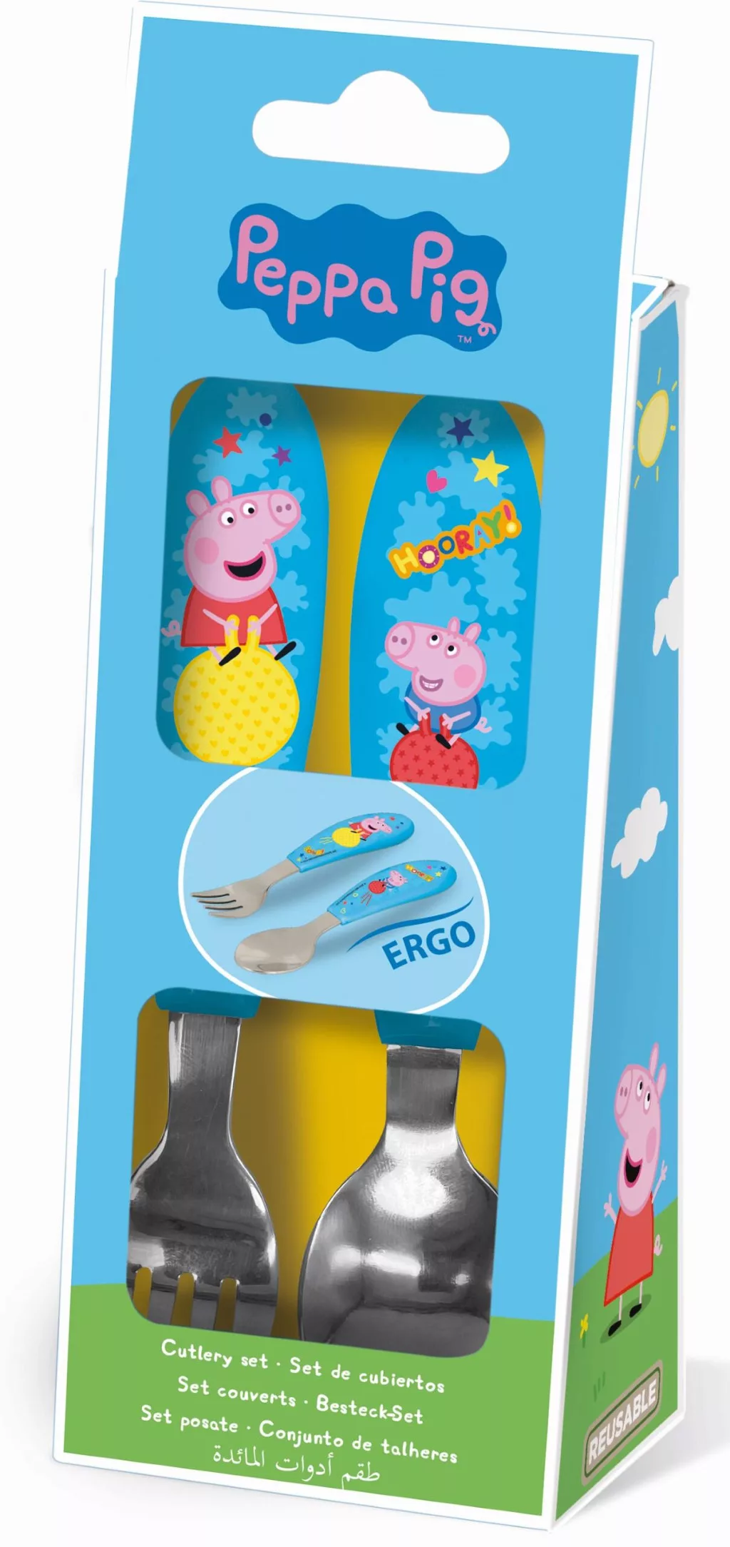 Príbor (2ks) PEPPA PIG - ergonomické