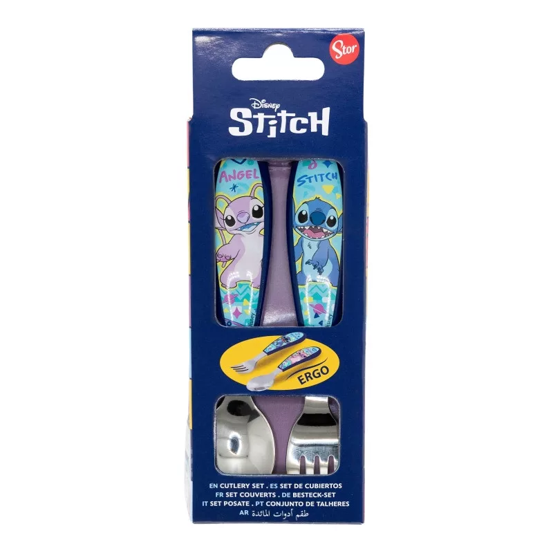Príbor (2ks) LILO A STITCH - ergonomické