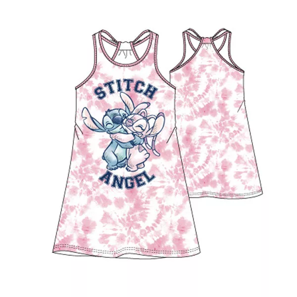 Letné šaty LILO A STITCH ružové - 4r.