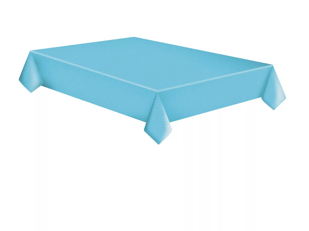 Obrus 120x180 BODKY na bledo-modrom