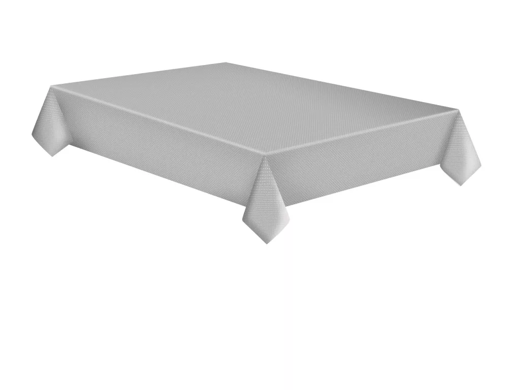 Obrus 120x180 BODKY na šedom