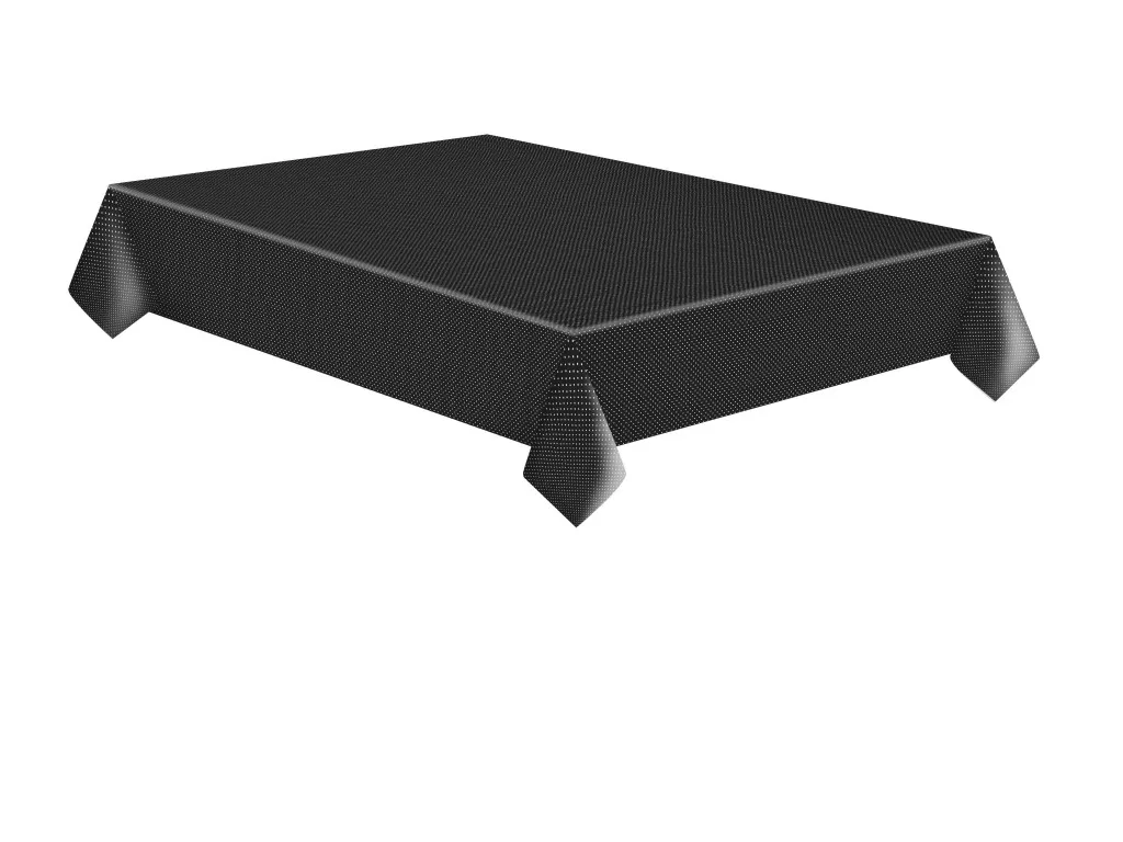 Obrus 120x180 BODKY na čiernom